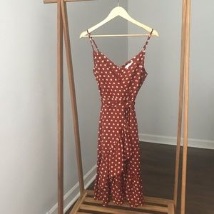 J.O.A. polka dot dress